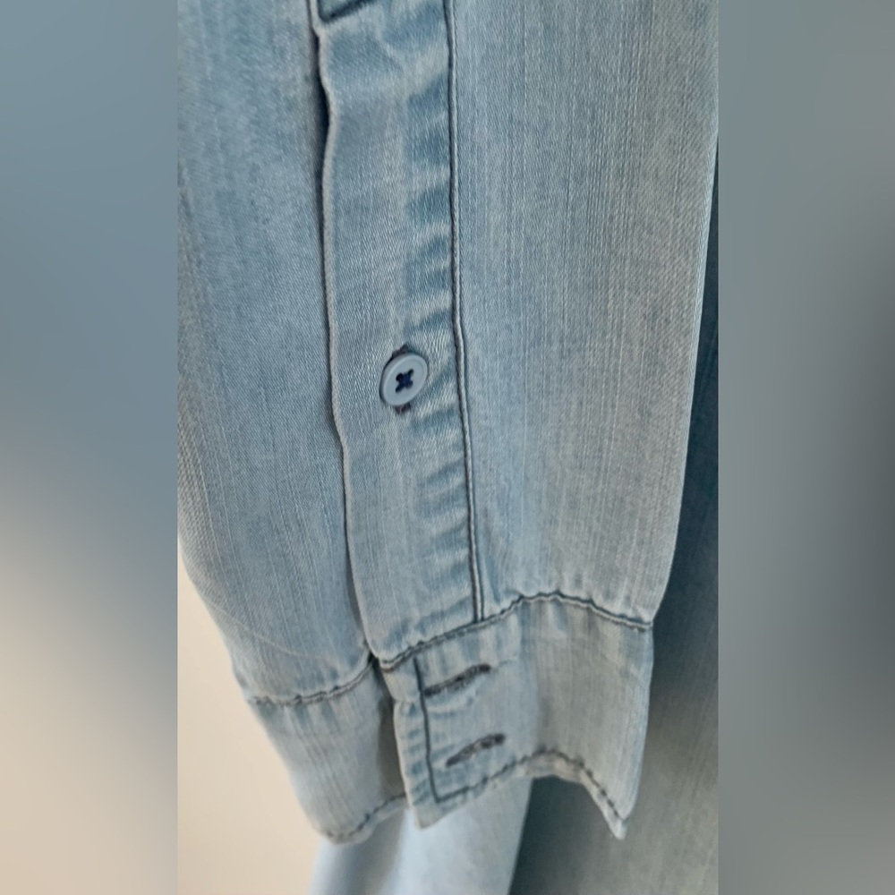 BB Dakota Light Denim Shirt Dress - Picture 4 of 7